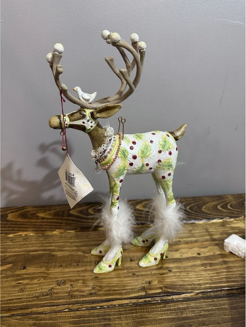 Mackenzie Childs Patience Brewster 11.5” Dash Away Vixen Reindeer Figurine